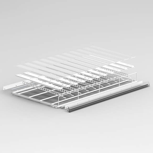 Pista de deslizamiento combinada: tipo con base metálica